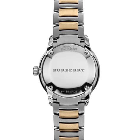 burberry bu10011|Burberry Men's The Classic Two Tone Watch BU10011.